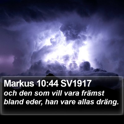 Markus 10:44 SV1917 Bible Verse Image