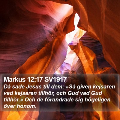 Markus 12:17 SV1917 Bible Verse Image