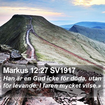 Markus 12:27 SV1917 Bible Verse Image