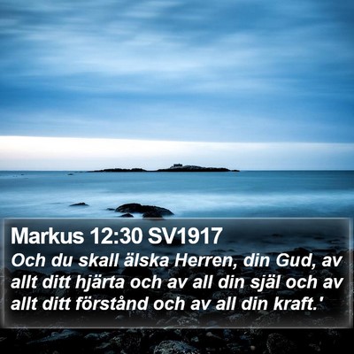 Markus 12:30 SV1917 Bible Verse Image