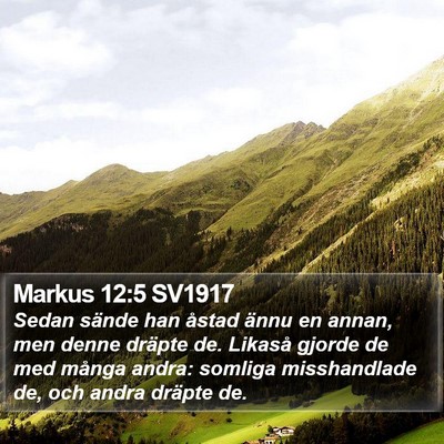 Markus 12:5 SV1917 Bible Verse Image
