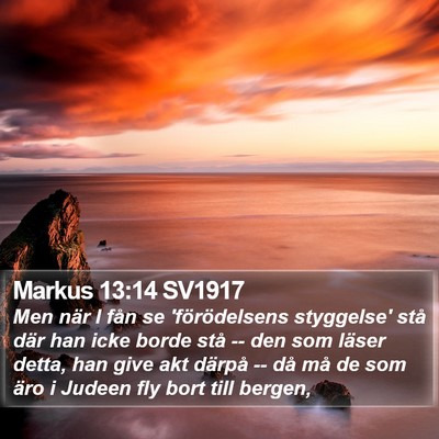 Markus 13:14 SV1917 Bible Verse Image