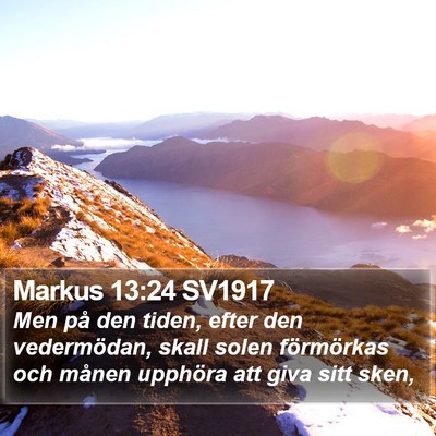 Markus 13:24 SV1917 Bible Verse Image
