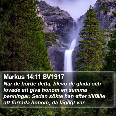 Markus 14:11 SV1917 Bible Verse Image