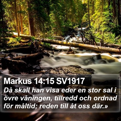 Markus 14:15 SV1917 Bible Verse Image