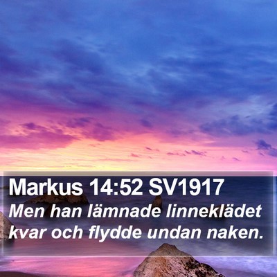 Markus 14:52 SV1917 Bible Verse Image