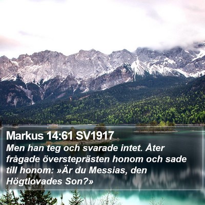Markus 14:61 SV1917 Bible Verse Image