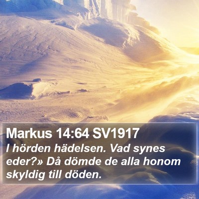 Markus 14:64 SV1917 Bible Verse Image