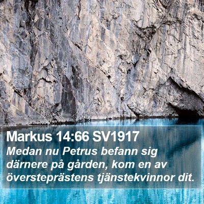 Markus 14:66 SV1917 Bible Verse Image