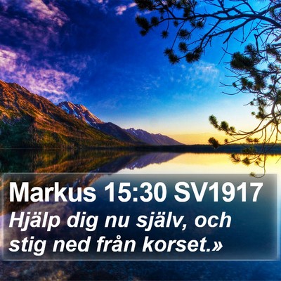 Markus 15:30 SV1917 Bible Verse Image