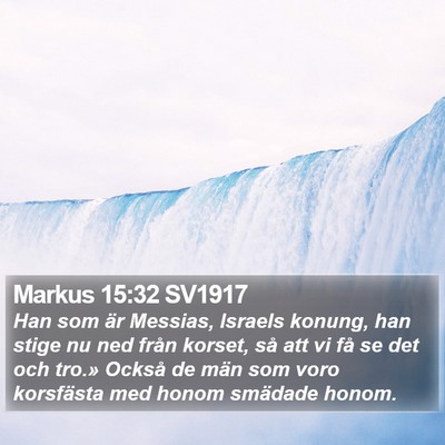 Markus 15:32 SV1917 Bible Verse Image