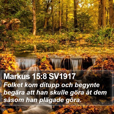 Markus 15:8 SV1917 Bible Verse Image