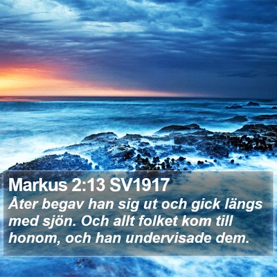 Markus 2:13 SV1917 Bible Verse Image