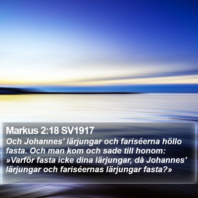 Markus 2:18 SV1917 Bible Verse Image