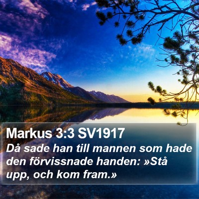 Markus 3:3 SV1917 Bible Verse Image