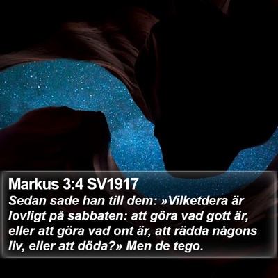 Markus 3:4 SV1917 Bible Verse Image