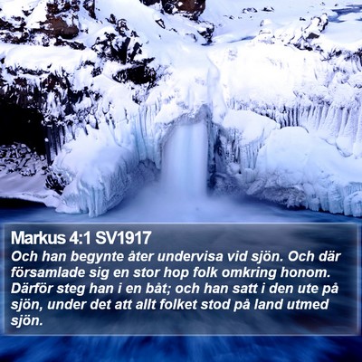 Markus 4:1 SV1917 Bible Verse Image