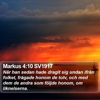 Markus 4:10 SV1917 Bible Verse Image