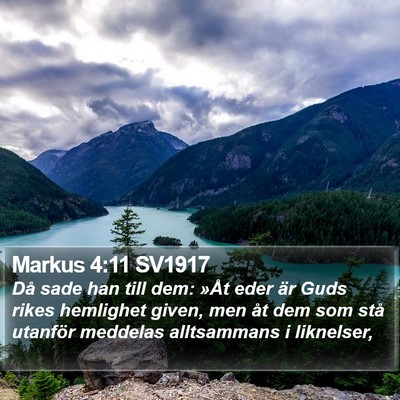Markus 4:11 SV1917 Bible Verse Image