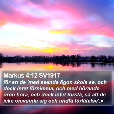 Markus 4:12 SV1917 Bible Verse Image