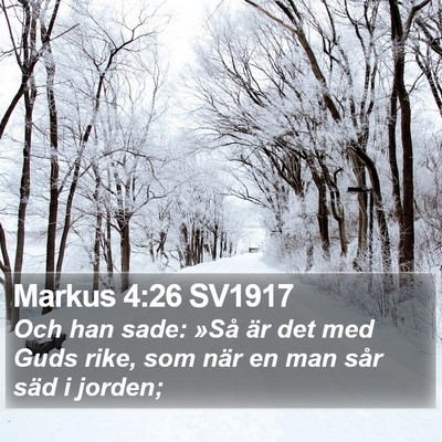 Markus 4:26 SV1917 Bible Verse Image