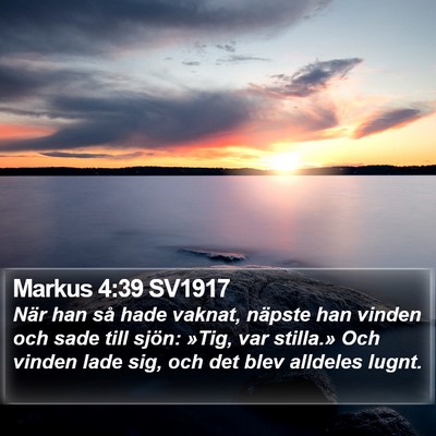 Markus 4:39 SV1917 Bible Verse Image