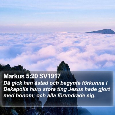 Markus 5:20 SV1917 Bible Verse Image