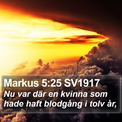 Markus 5:25 SV1917 Bible Verse Image