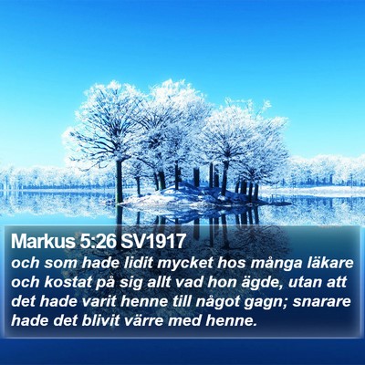 Markus 5:26 SV1917 Bible Verse Image