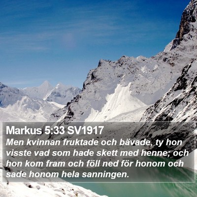 Markus 5:33 SV1917 Bible Verse Image