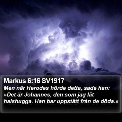 Markus 6:16 SV1917 Bible Verse Image