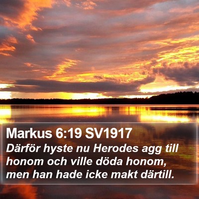 Markus 6:19 SV1917 Bible Verse Image