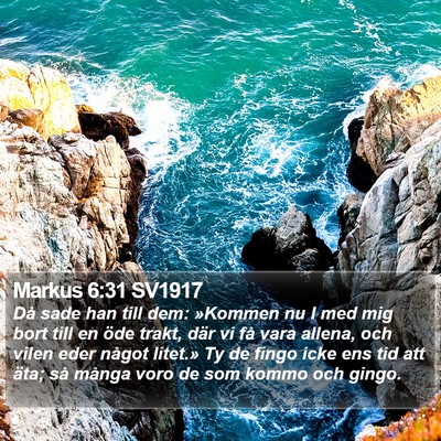 Markus 6:31 SV1917 Bible Verse Image