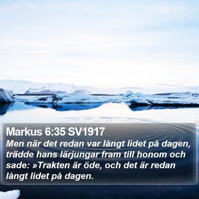 Markus 6:35 SV1917 Bible Verse Image