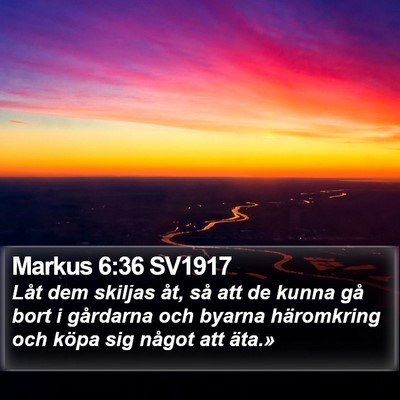 Markus 6:36 SV1917 Bible Verse Image
