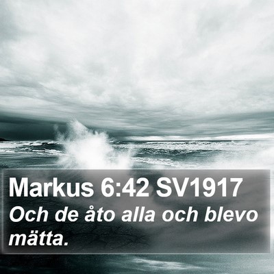 Markus 6:42 SV1917 Bible Verse Image