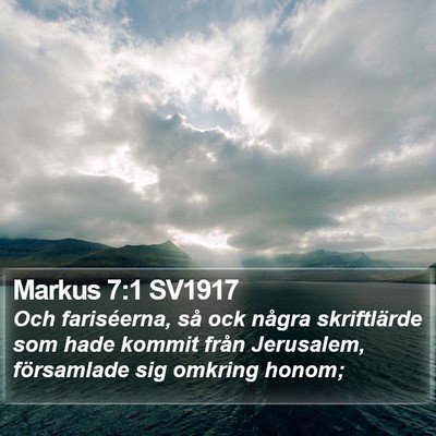 Markus 7:1 SV1917 Bible Verse Image