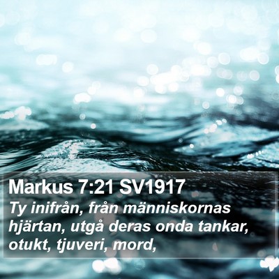 Markus 7:21 SV1917 Bible Verse Image