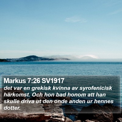 Markus 7:26 SV1917 Bible Verse Image