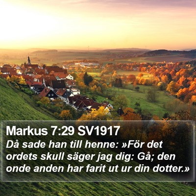 Markus 7:29 SV1917 Bible Verse Image