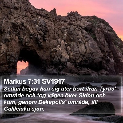 Markus 7:31 SV1917 Bible Verse Image