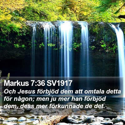 Markus 7:36 SV1917 Bible Verse Image
