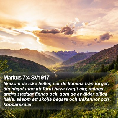 Markus 7:4 SV1917 Bible Verse Image
