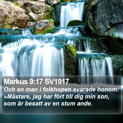 Markus 9:17 SV1917 Bible Verse Image
