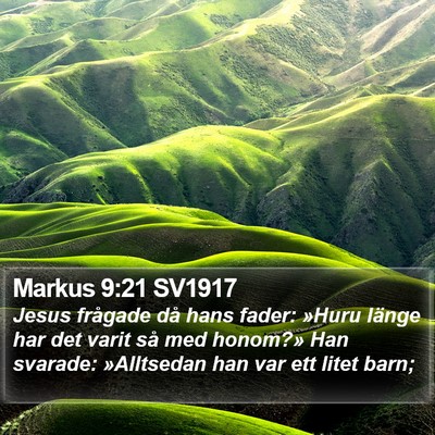 Markus 9:21 SV1917 Bible Verse Image