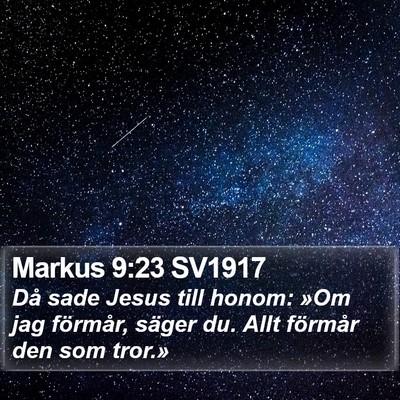 Markus 9:23 SV1917 Bible Verse Image