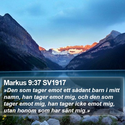 Markus 9:37 SV1917 Bible Verse Image