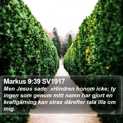 Markus 9:39 SV1917 Bible Verse Image