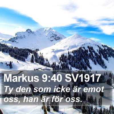 Markus 9:40 SV1917 Bible Verse Image