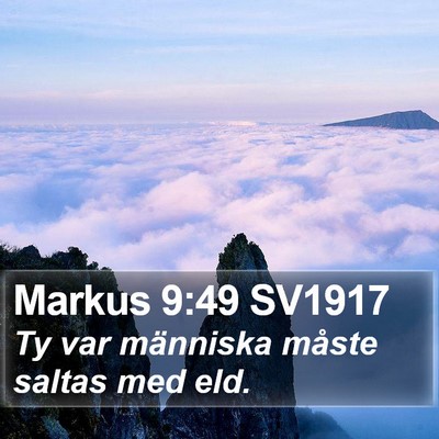 Markus 9:49 SV1917 Bible Verse Image